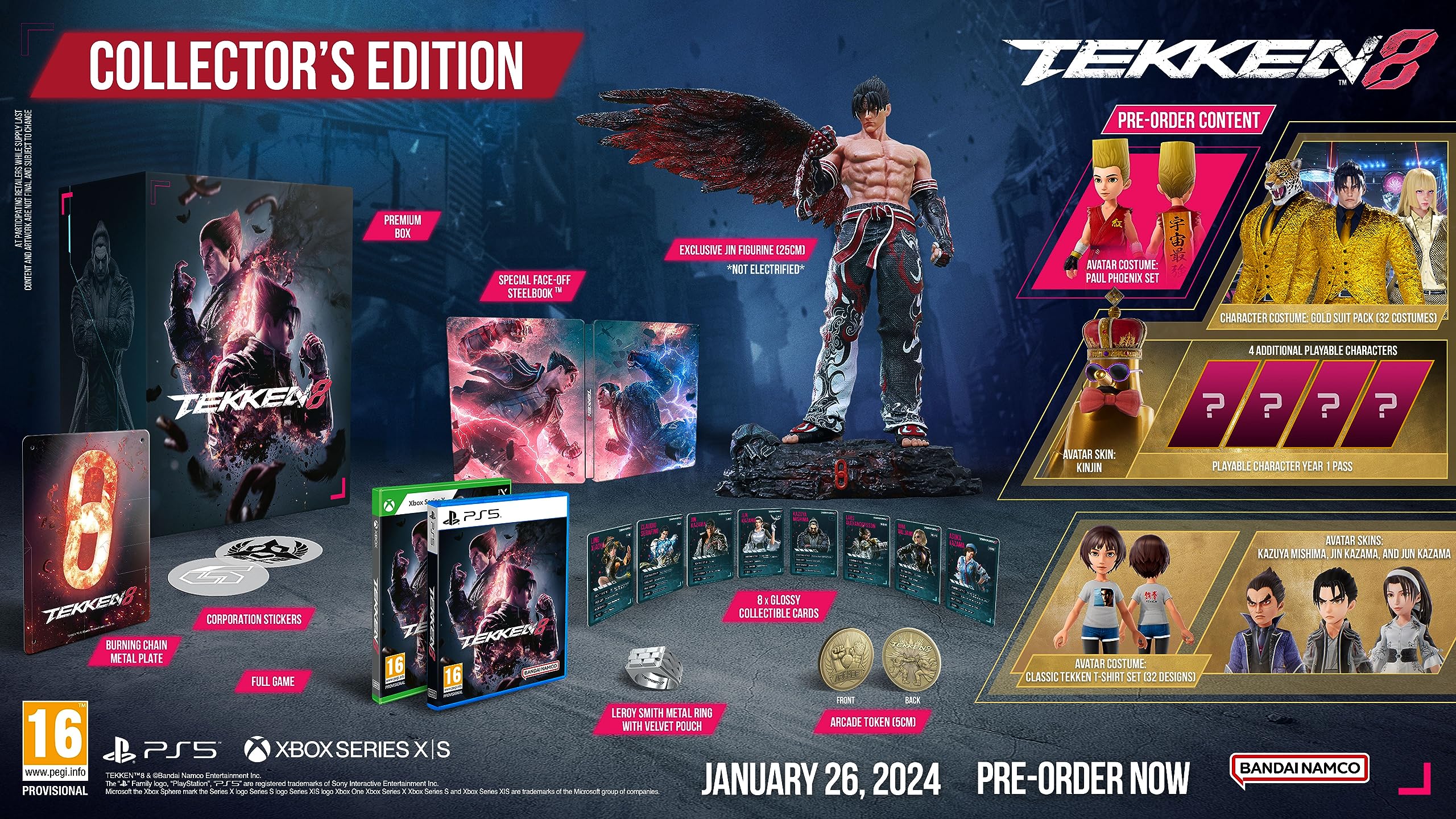 Tekken 8 XBOX - SERIES X PAL ESP - Nuevo - Collector Edition Tekken 8 XBOX - SERIES X PAL ESP - Nuevo - Collector Edition